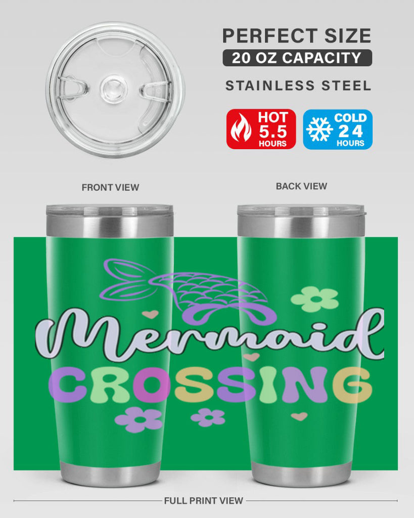 Mermaid Crossing 401#- mermaid- Tumbler