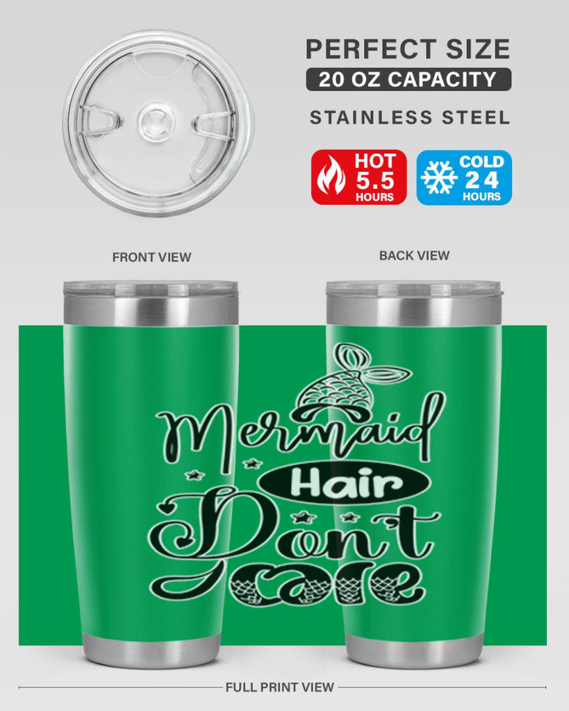 Mermaid Hair Dont Care 407#- mermaid- Tumbler