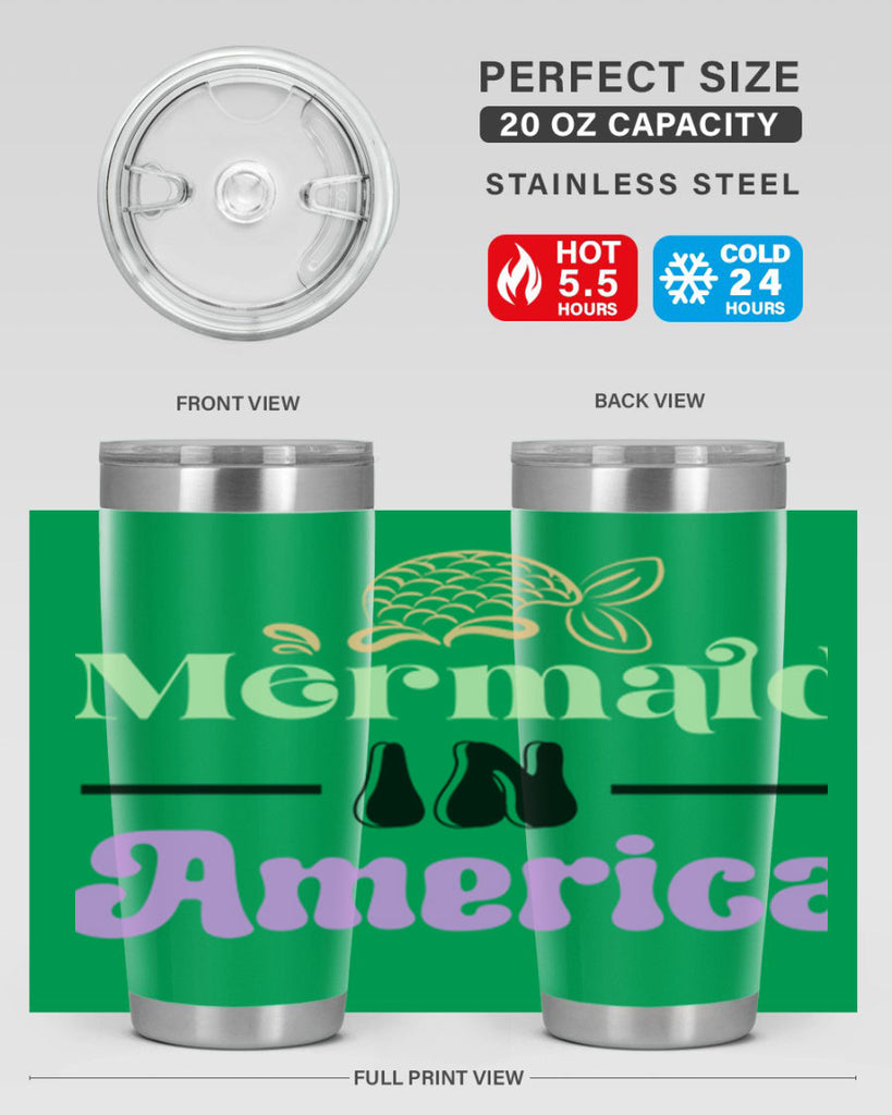 Mermaid In America 420#- mermaid- Tumbler