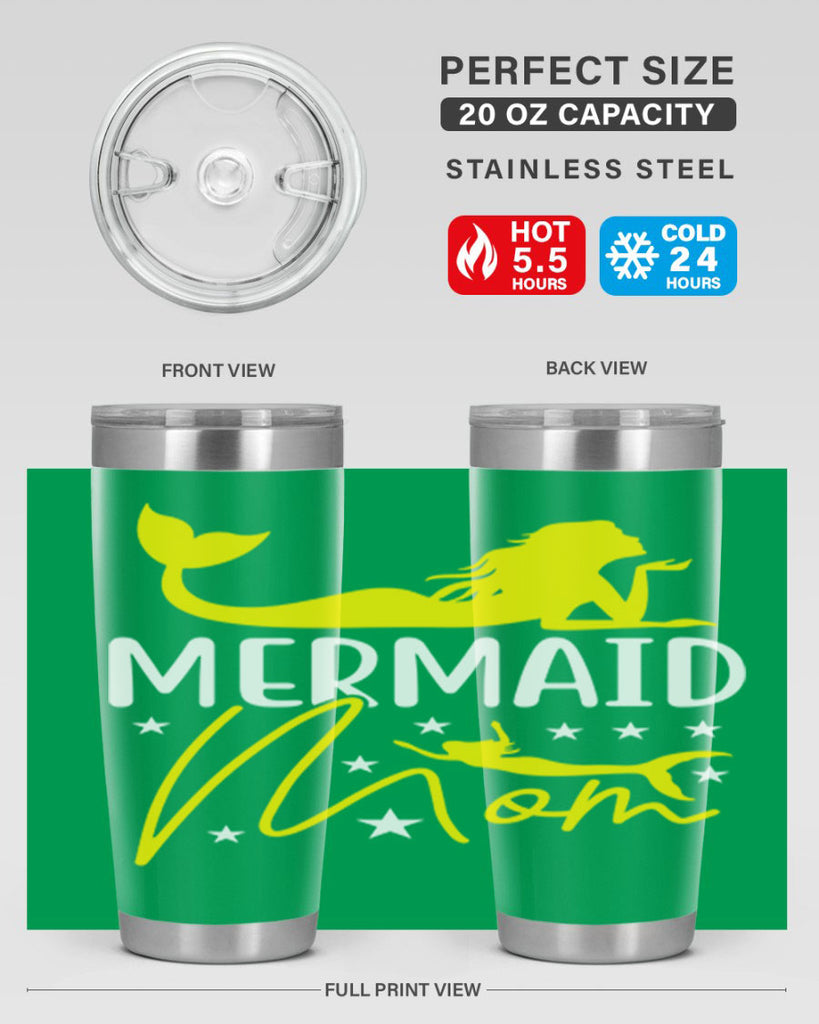 Mermaid Mom 370#- mermaid- Tumbler