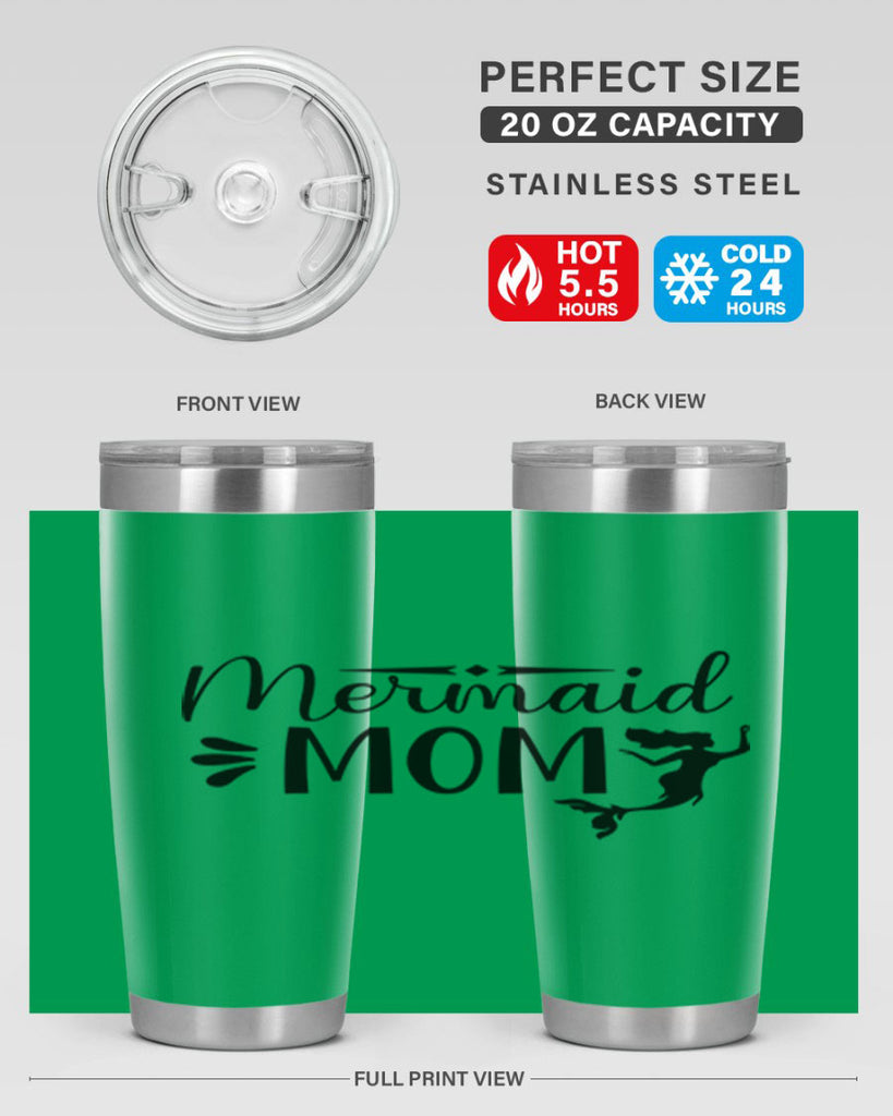 Mermaid Mom 372#- mermaid- Tumbler