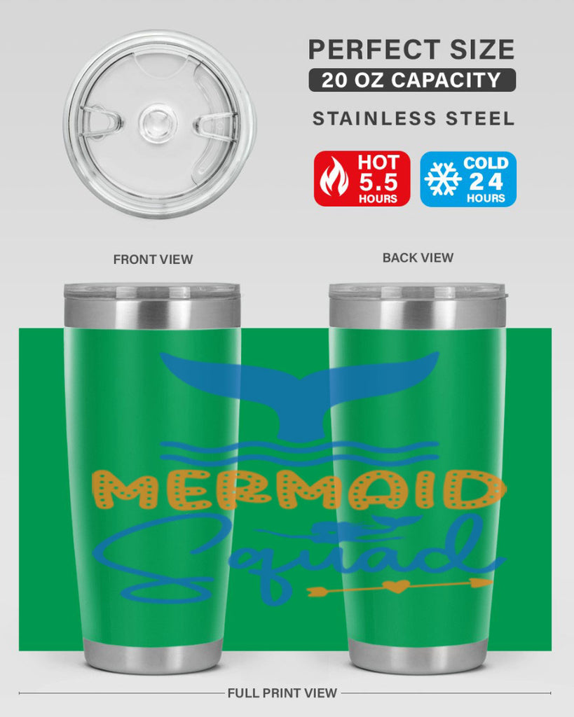 Mermaid Squad 378#- mermaid- Tumbler