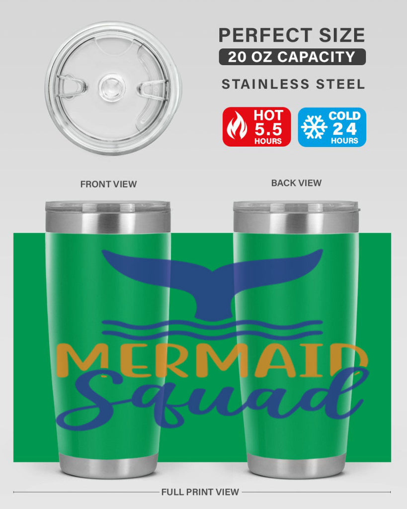 Mermaid Squad 379#- mermaid- Tumbler