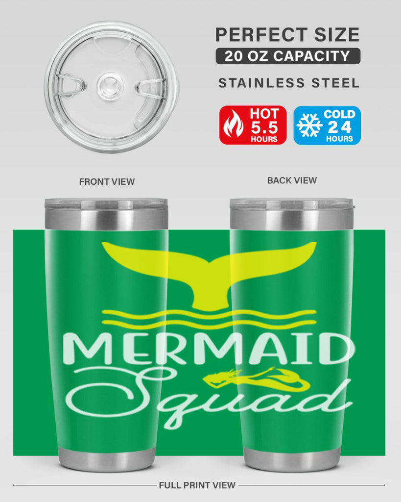 Mermaid Squad 380#- mermaid- Tumbler