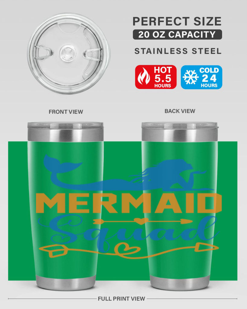 Mermaid Squad 385#- mermaid- Tumbler