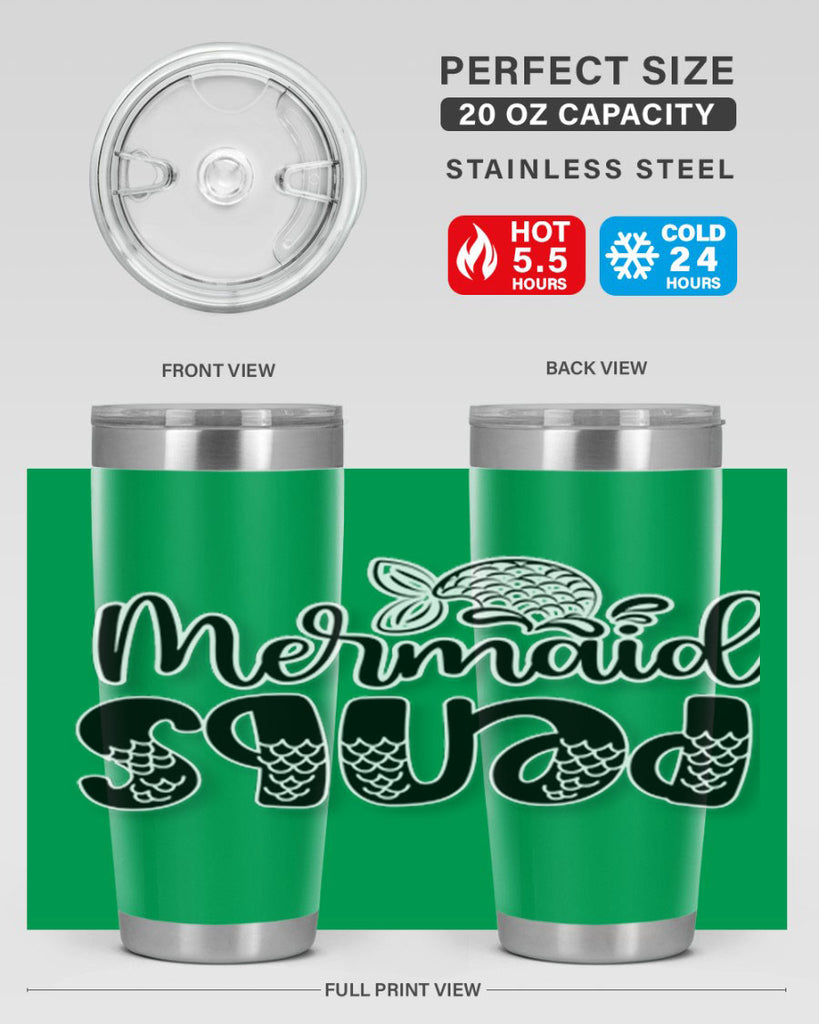 Mermaid Squad 444#- mermaid- Tumbler