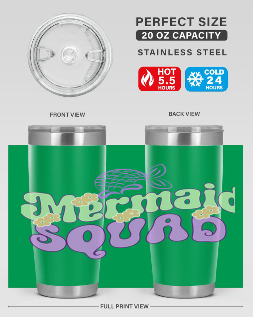 Mermaid Squad 445#- mermaid- Tumbler