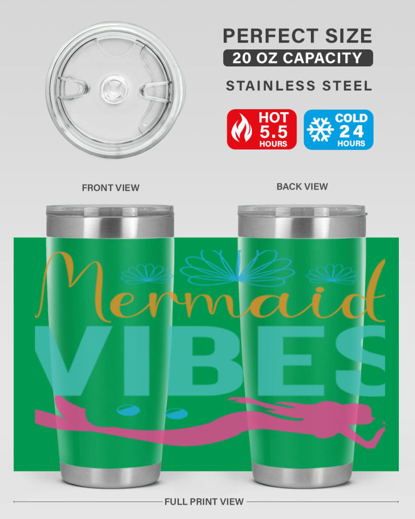 Mermaid Vibes Design 465#- mermaid- Tumbler