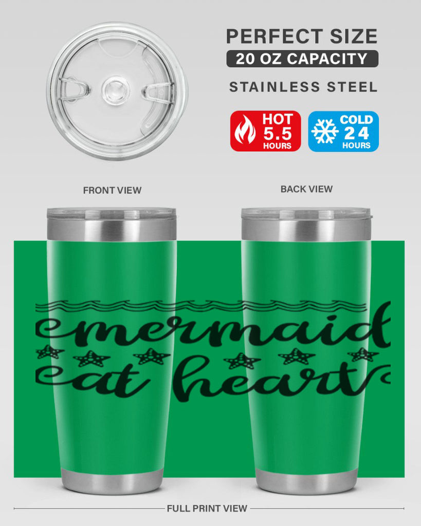 Mermaid at heart design 398#- mermaid- Tumbler