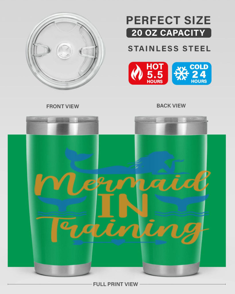 Mermaid in Training 367#- mermaid- Tumbler