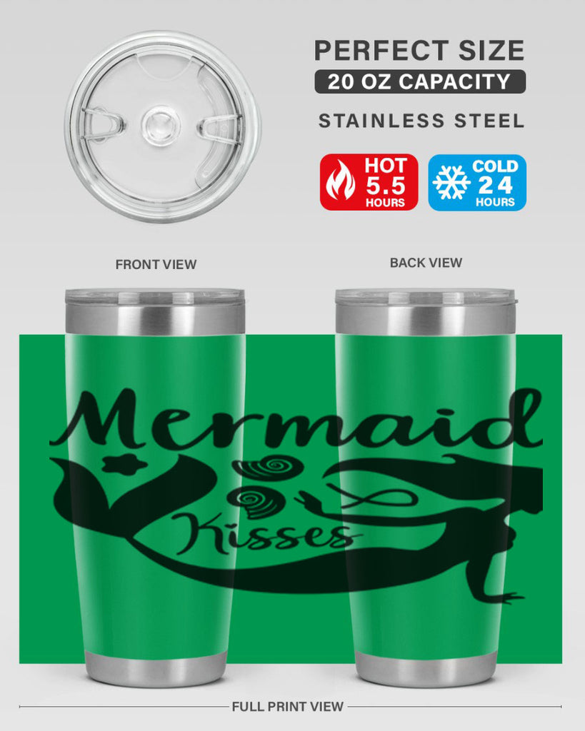 Mermaid kisses design 428#- mermaid- Tumbler