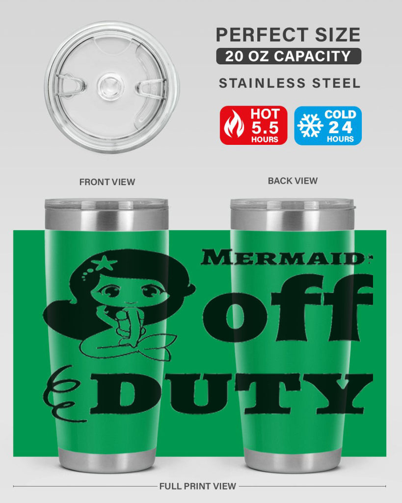 Mermaid off duty 434#- mermaid- Tumbler