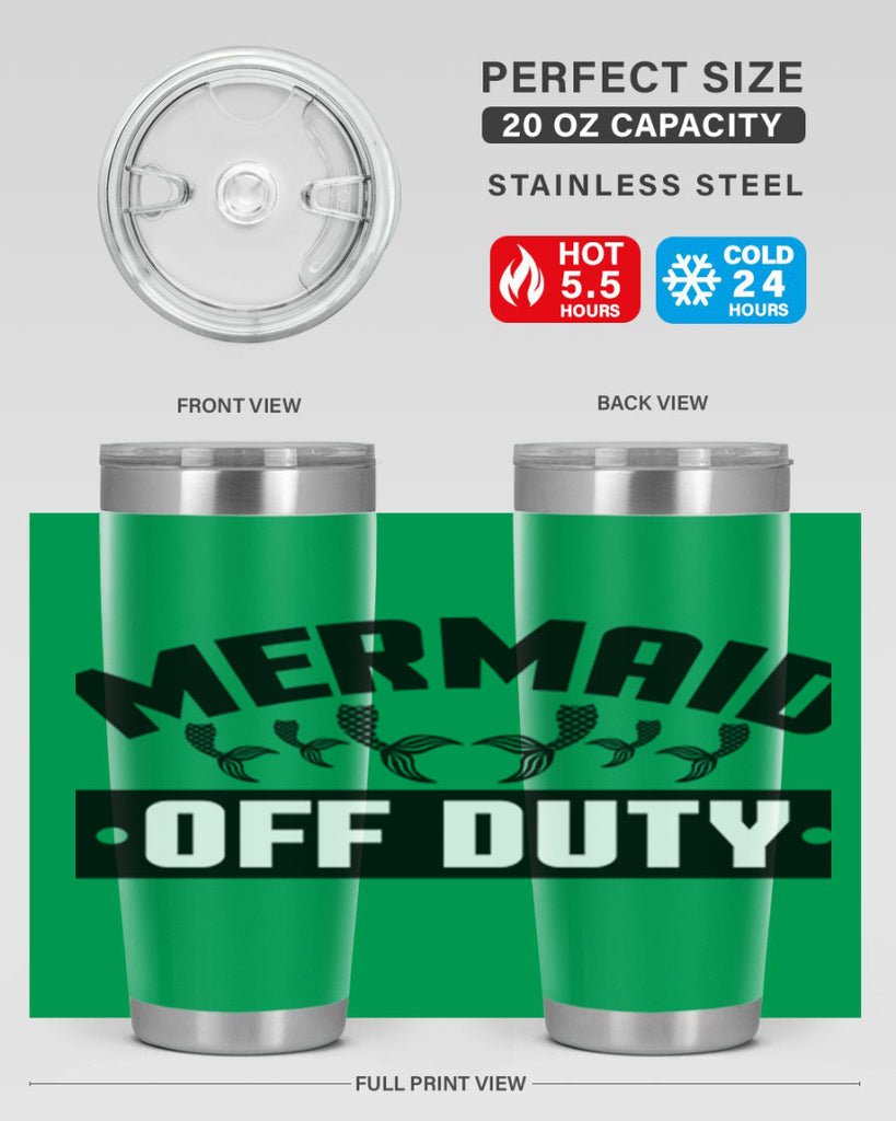 Mermaid off duty 437#- mermaid- Tumbler