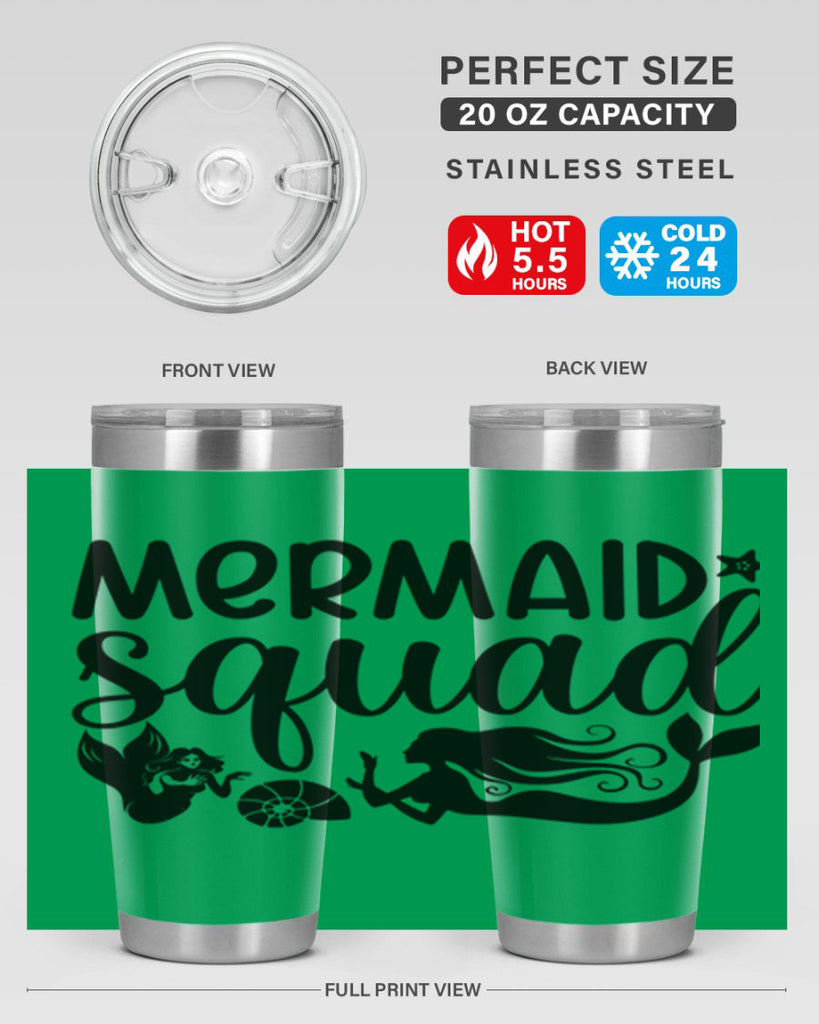 Mermaid squad 447#- mermaid- Tumbler