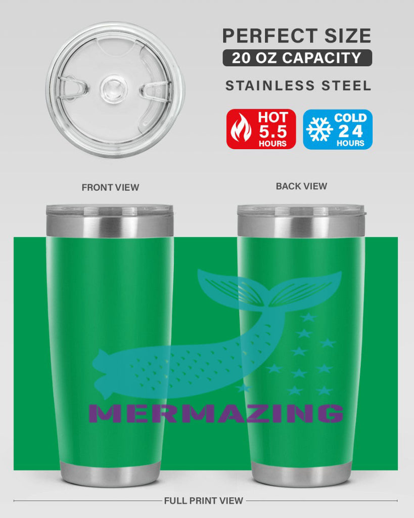 Mermazing 502#- mermaid- Tumbler