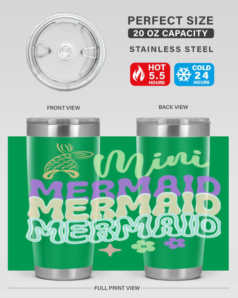 Mini Mermaid 509#- mermaid- Tumbler