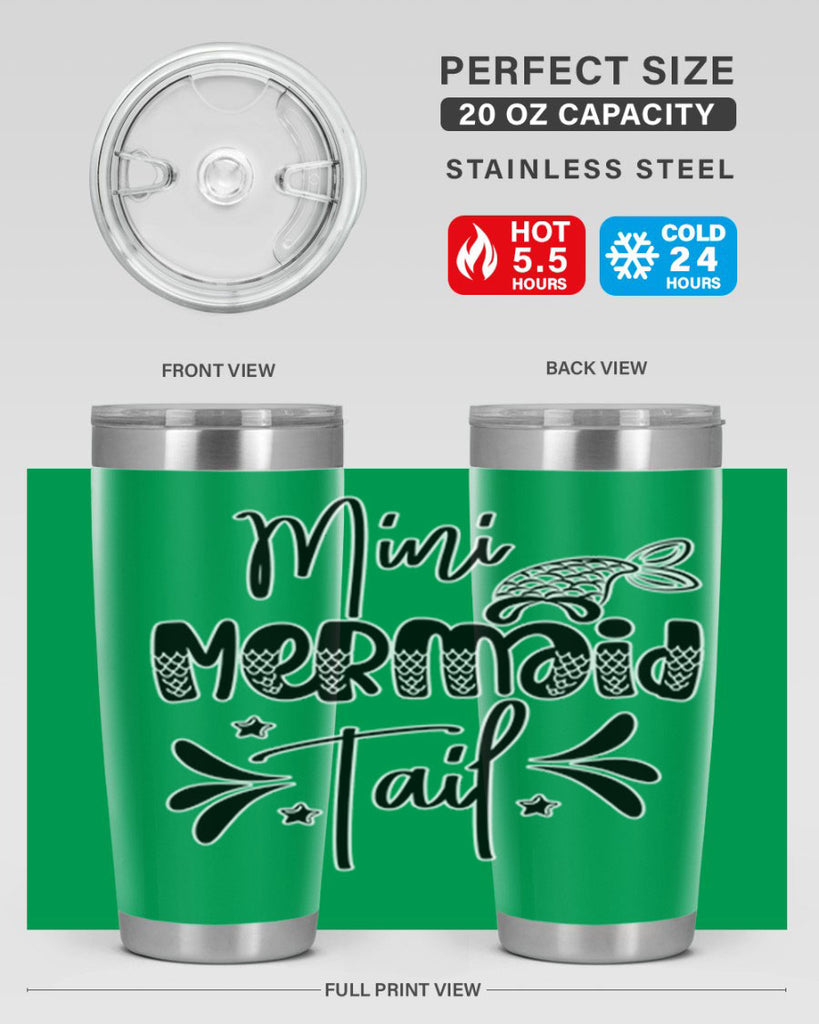 Mini Mermaid Tail 513#- mermaid- Tumbler