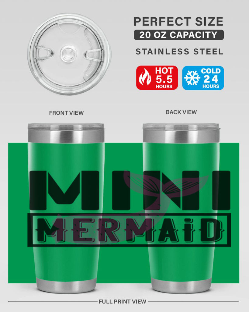 Mini mermaid 504#- mermaid- Tumbler