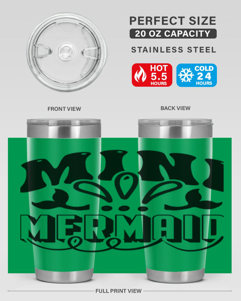 Mini mermaid 507#- mermaid- Tumbler