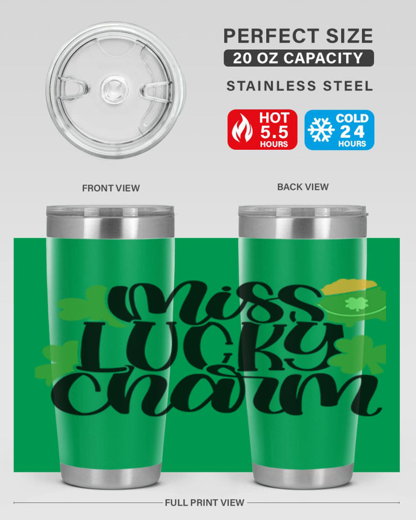 Miss Lucky Charm Style 48#- St Patricks Day- Tumbler
