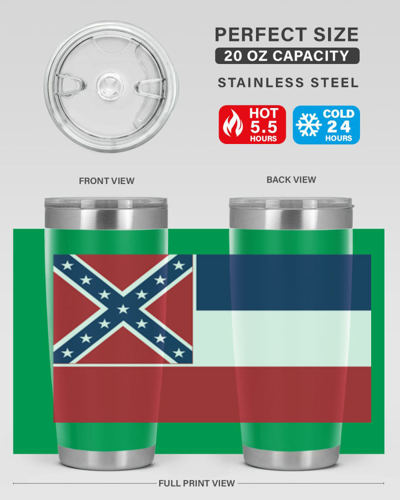 Mississippi 28#- Us Flags- Tumbler