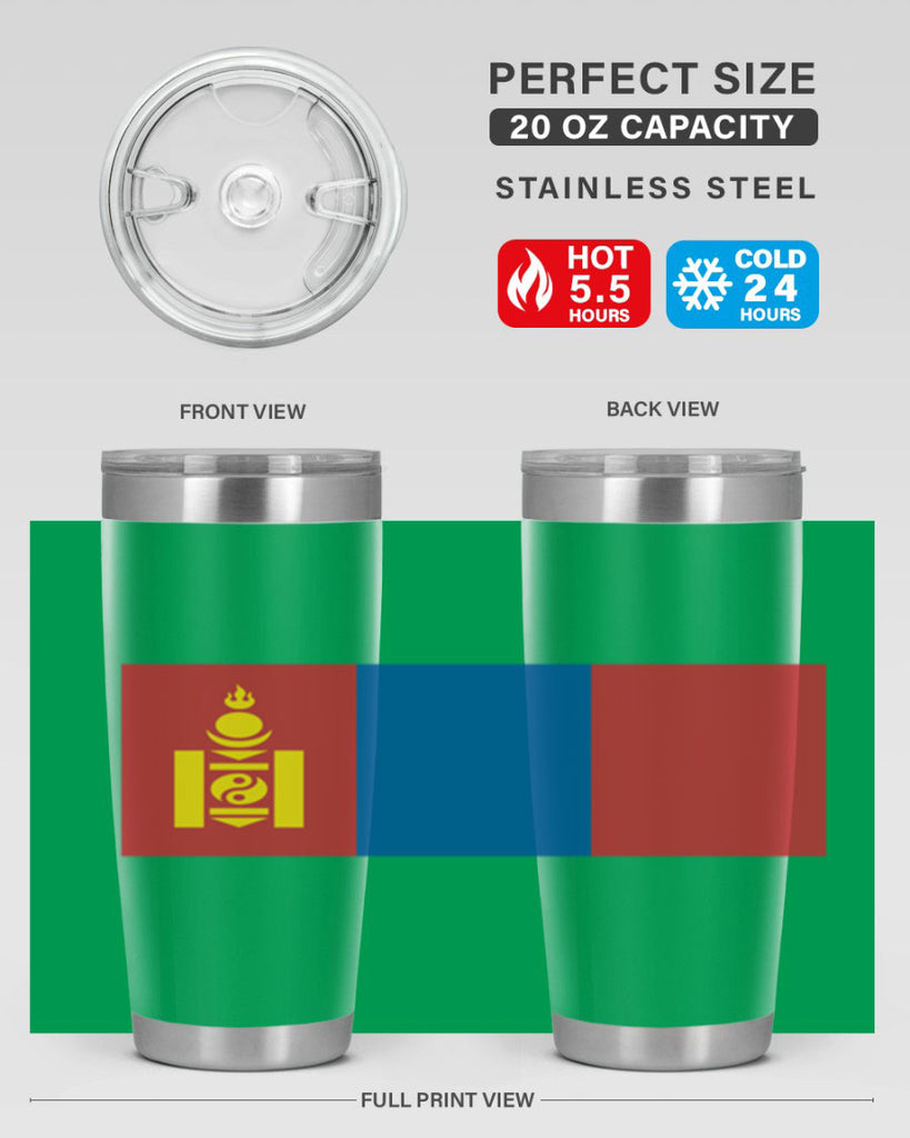 Mongolia 83#- world flags- Tumbler