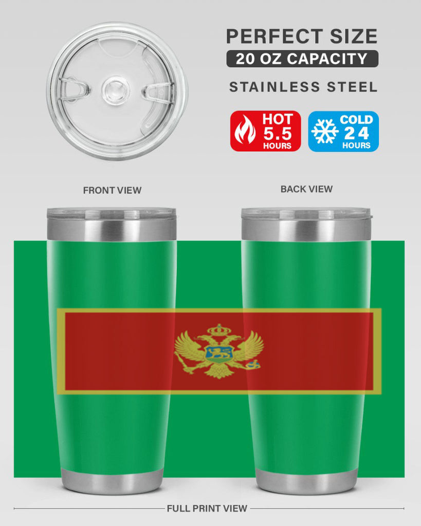 Montenegro 82#- world flags- Tumbler