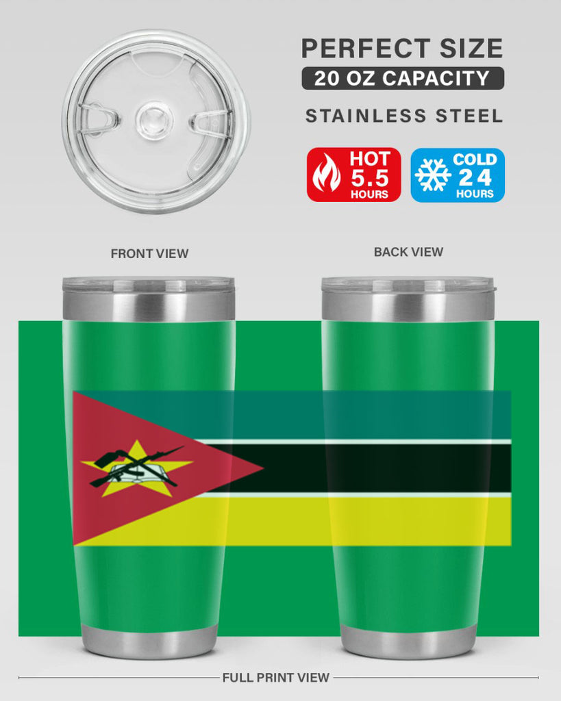 Mozambique 80#- world flags- Tumbler