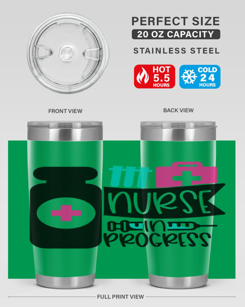 Nurse In Progress Style Style 111#- nurse- tumbler