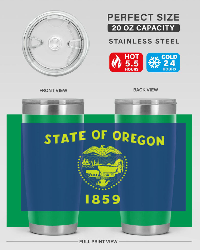 Oregon 15#- Us Flags- Tumbler