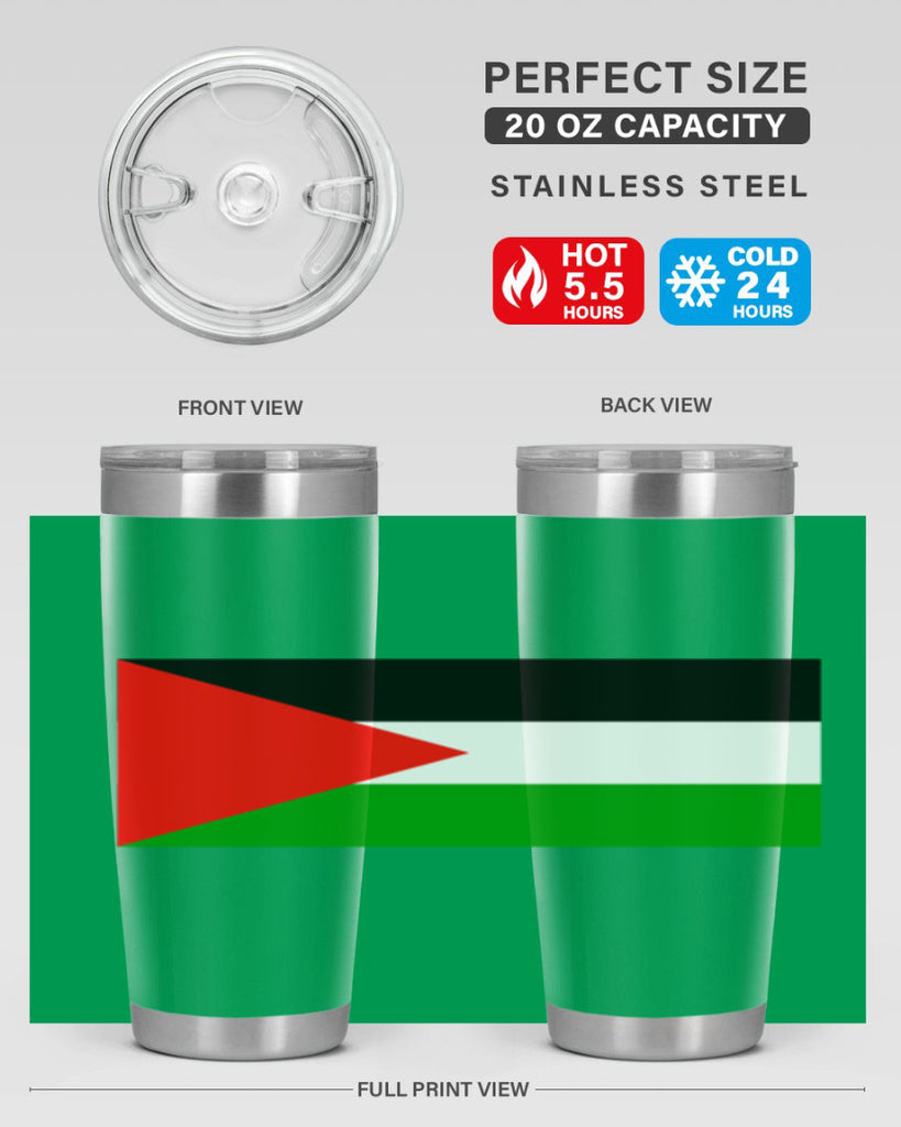 Palestine 64#- world flags- Tumbler