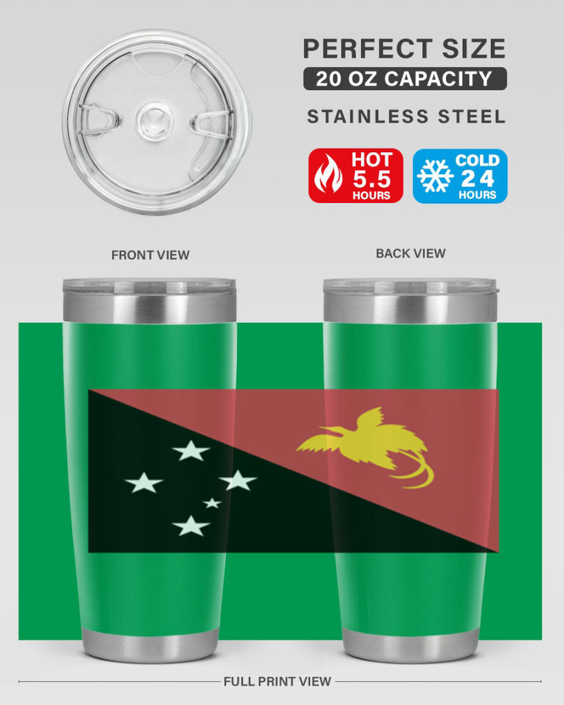 Papua New Guinea 62#- world flags- Tumbler