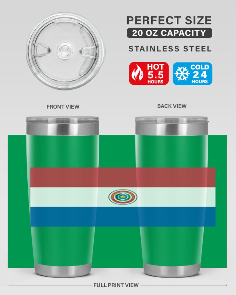 Paraguay 61#- world flags- Tumbler