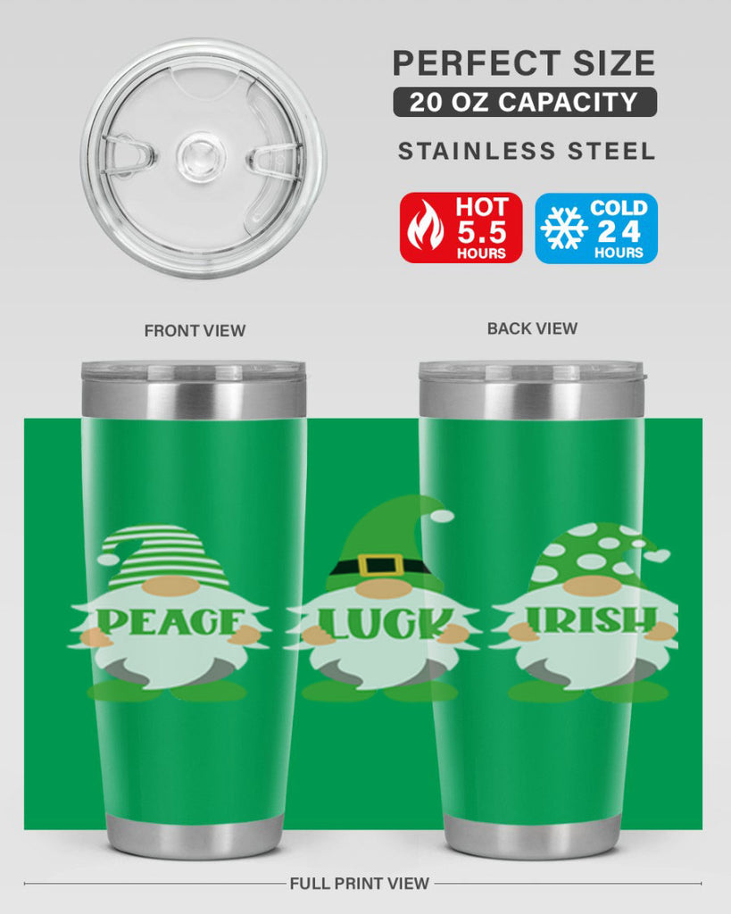 Peace Luck Irish Style 41#- St Patricks Day- Tumbler