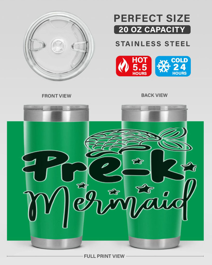 Prek Mermaid 545#- mermaid- Tumbler