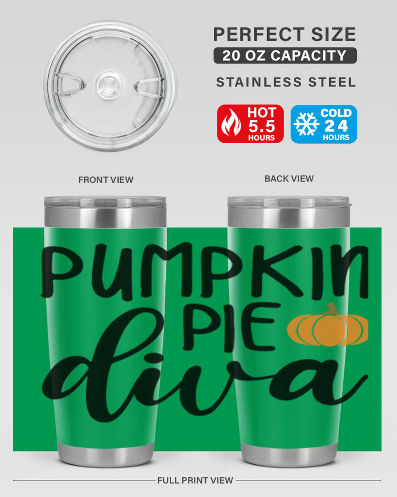Pumpkin Pie Diva 532#- fall- Tumbler