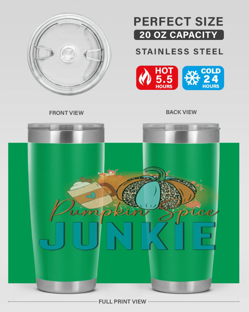 Pumpkin Spice Junkie 550#- fall- Tumbler