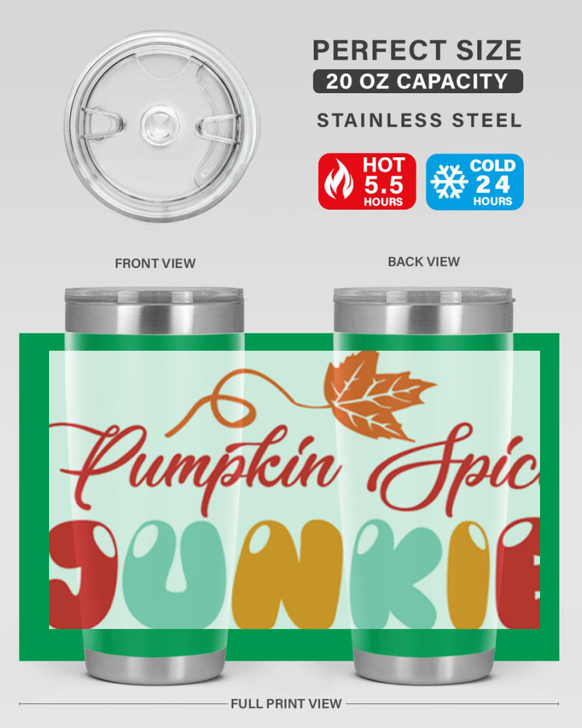 PumpkinSpiceJunkiedesign 569#- fall- Tumbler