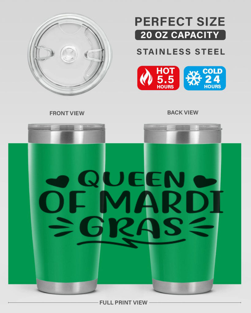 Queen Of Mardi Gras 133#- fashion- Cotton Tank