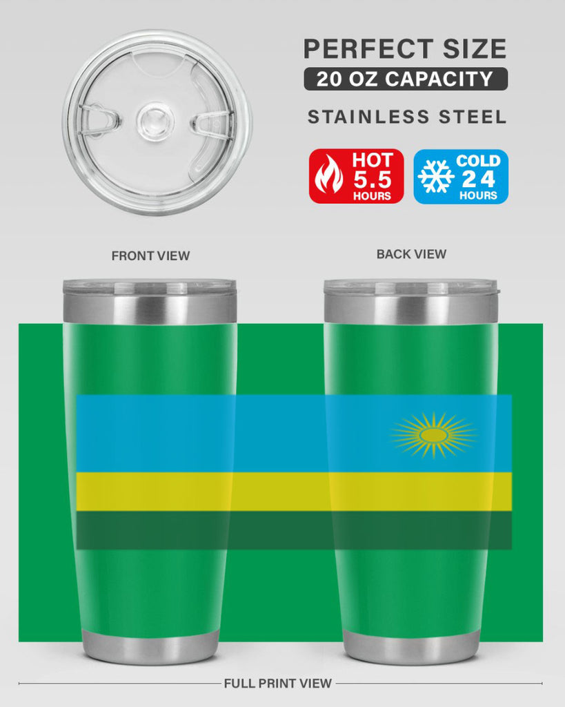 Rwanda 53#- world flags- Tumbler