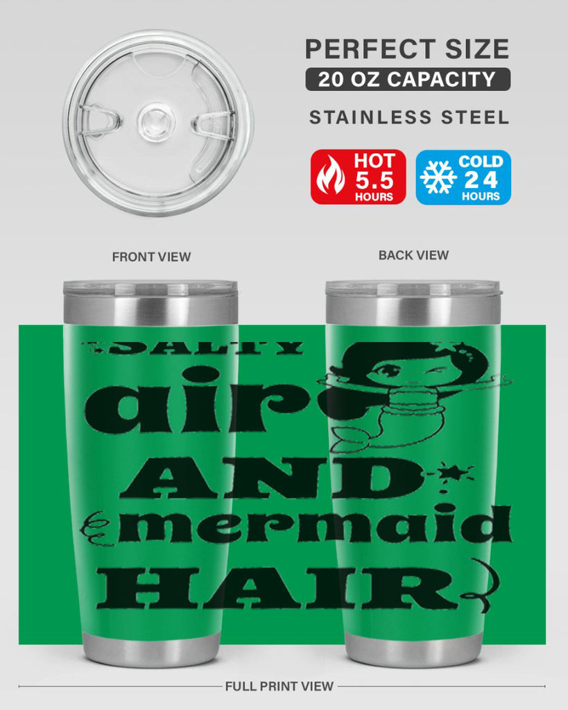 Salty air and mermaid hair 567#- mermaid- Tumbler