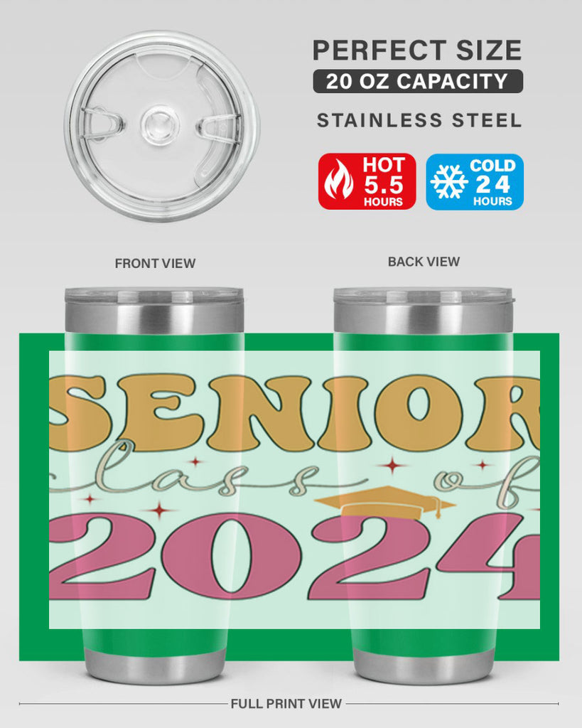 Senior class of 2024 19#- 12th grade- Tumbler