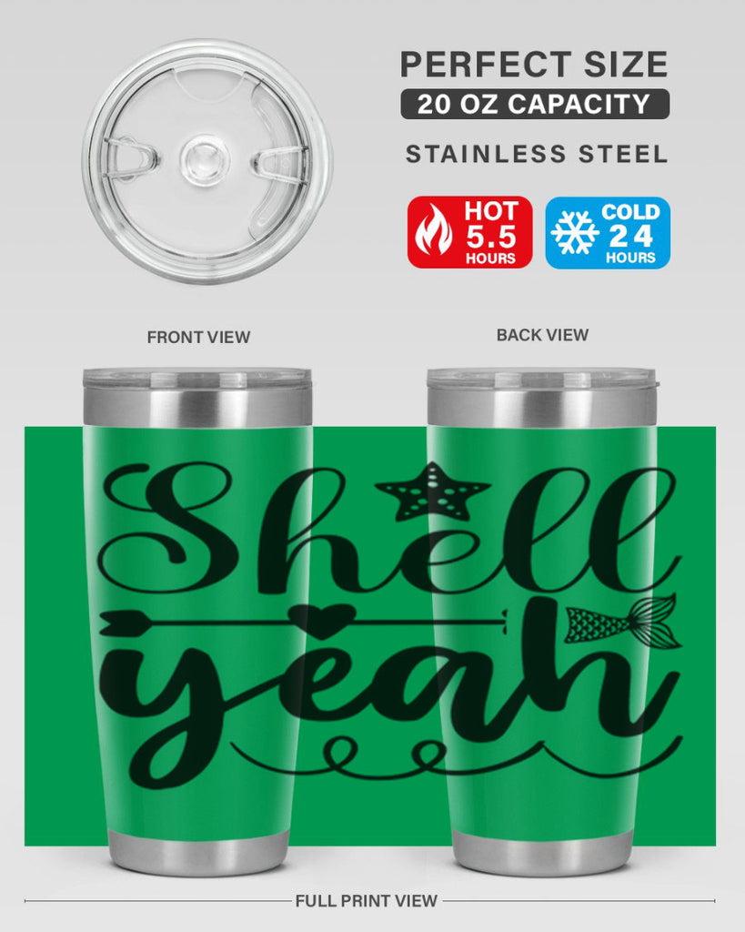 Shell Yeah 593#- mermaid- Tumbler