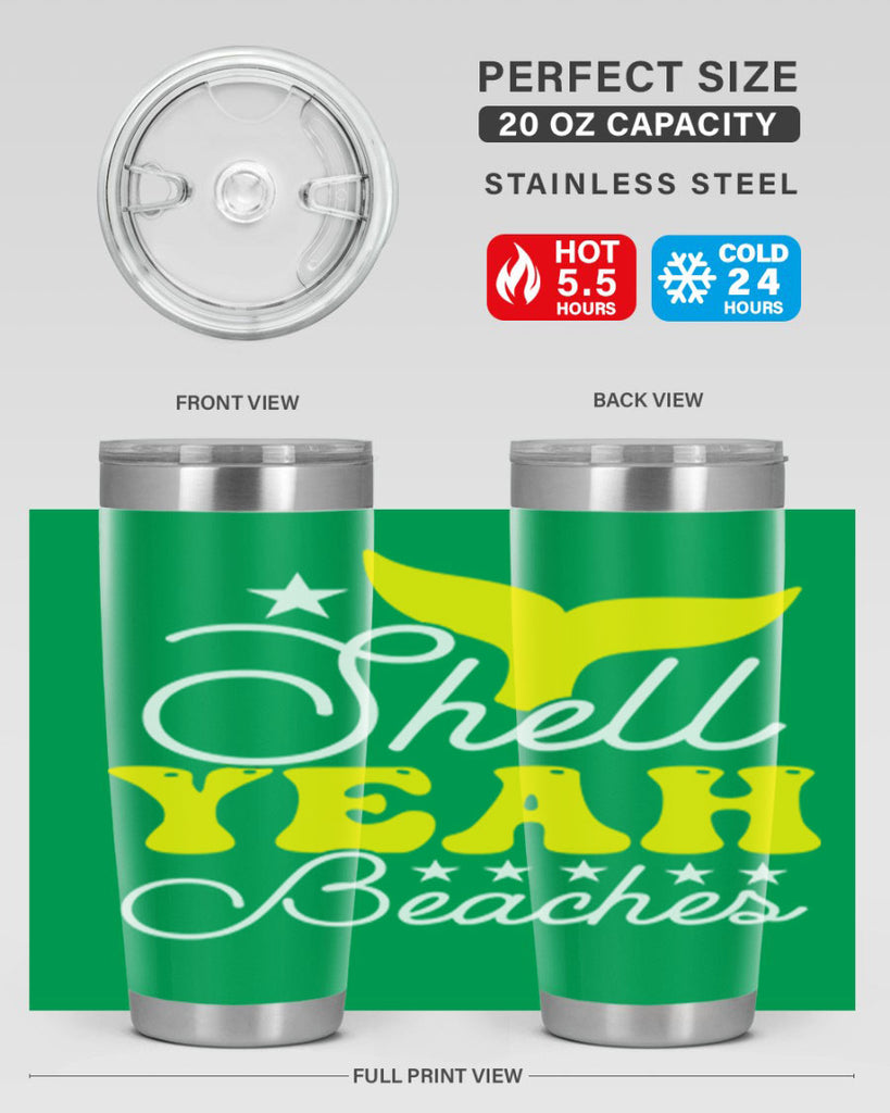 Shell Yeah Beaches 585#- mermaid- Tumbler