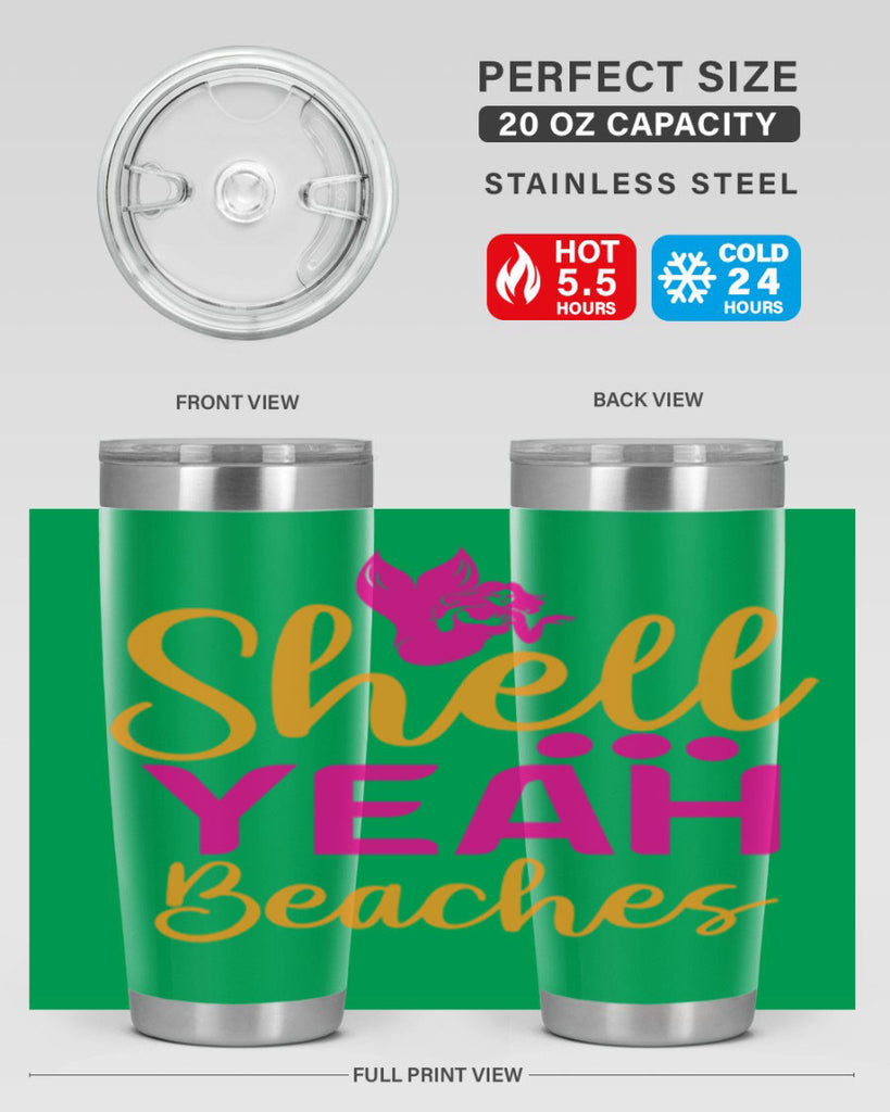 Shell Yeah Beaches 586#- mermaid- Tumbler