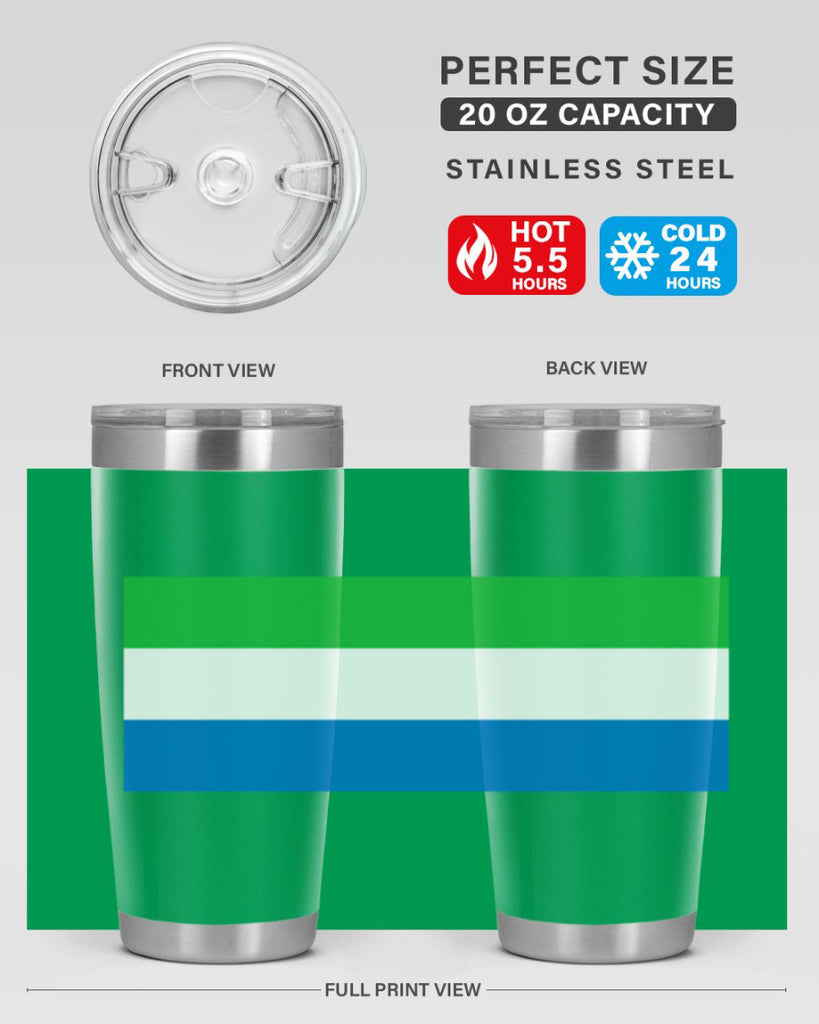 Sierra Leone 42#- world flags- Tumbler