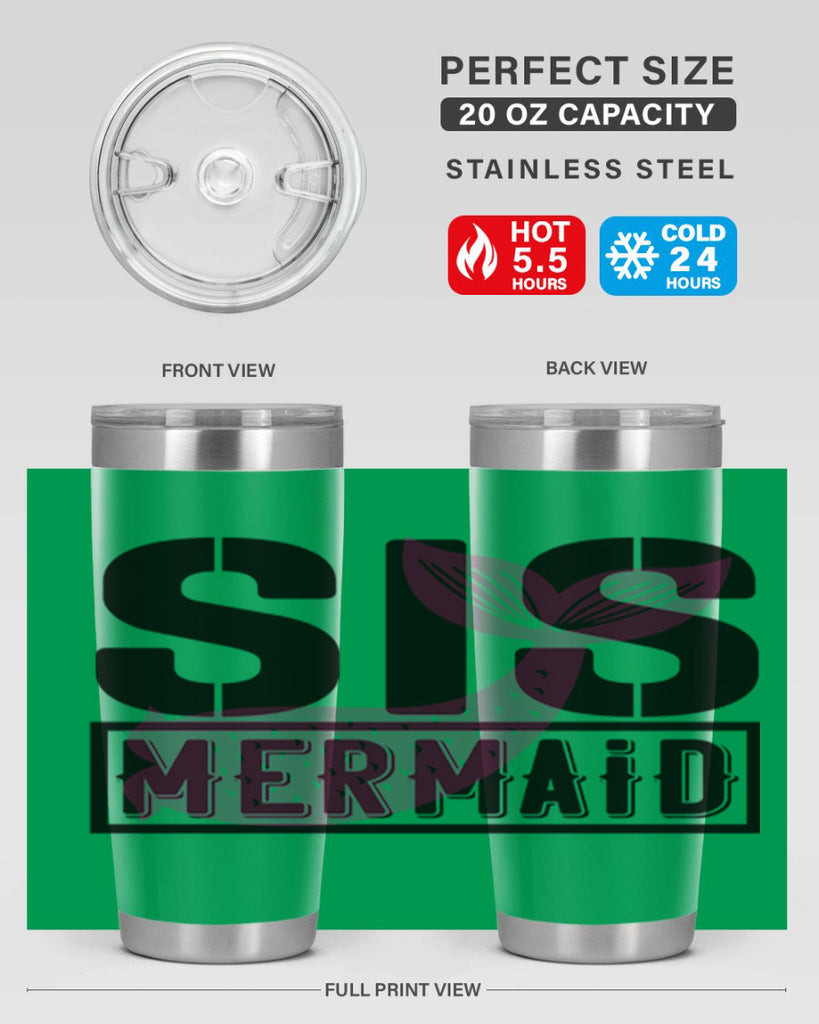 Sis mermaid 599#- mermaid- Tumbler