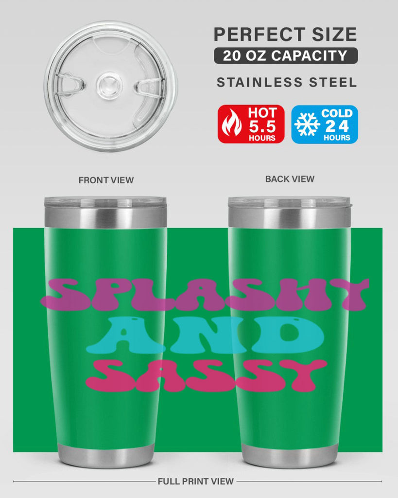 Splashy And Sassy 622#- mermaid- Tumbler