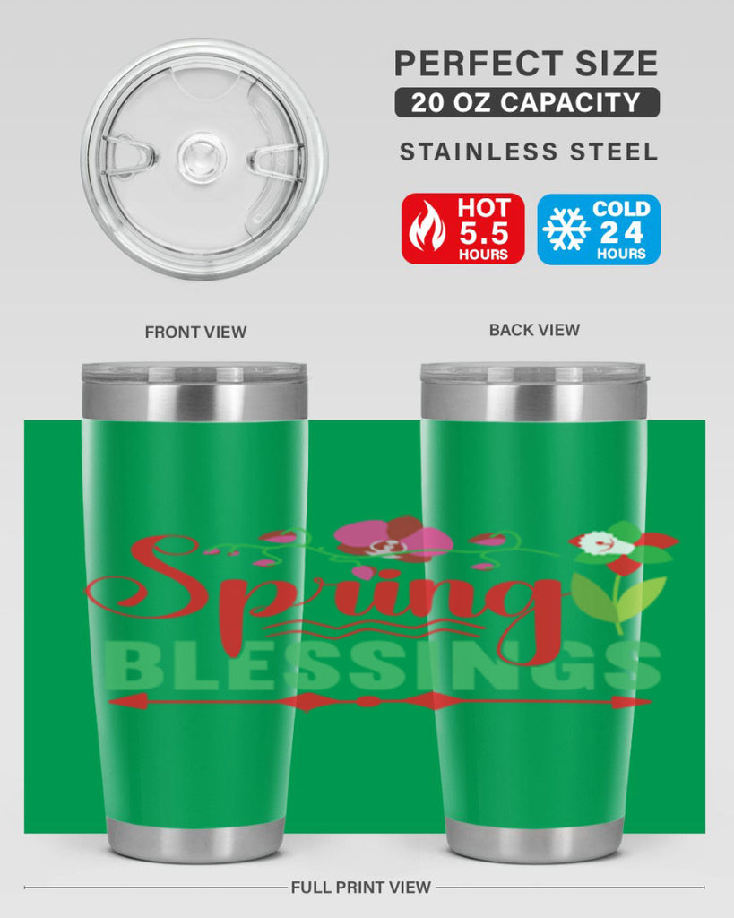 Spring Blessings 418#- spring- Tumbler
