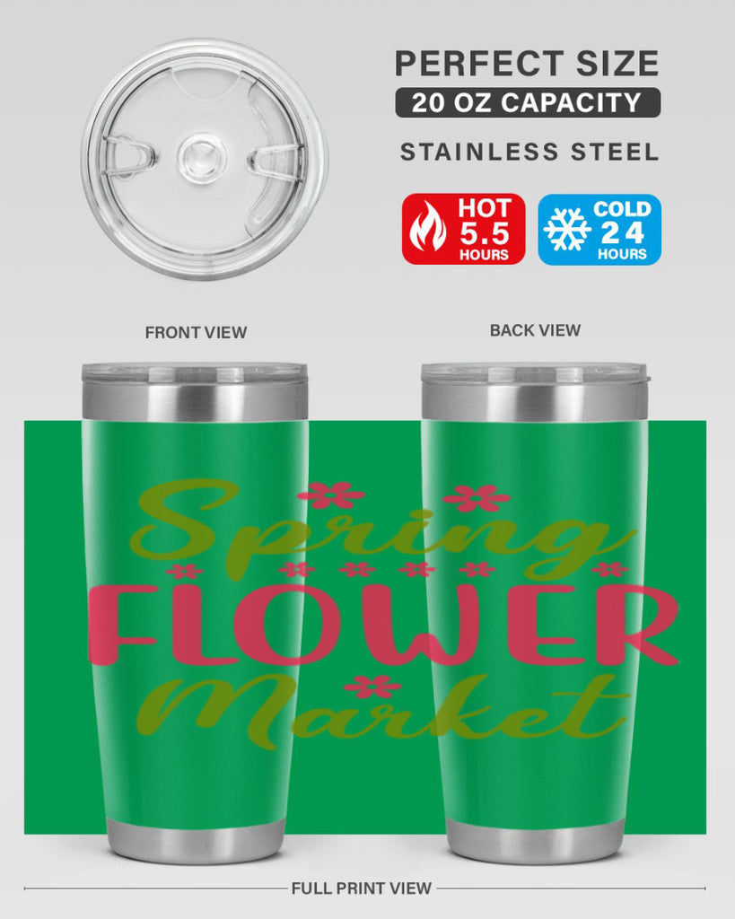 Spring Flower Market 423#- spring- Tumbler